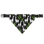 Cactus And Llama Pattern Print Over The Collar Dog Bandana