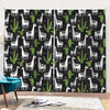 Cactus And Llama Pattern Print Pencil Pleat Curtains