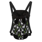 Cactus And Llama Pattern Print Pet Carrier Backpack