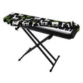 Cactus And Llama Pattern Print Piano Keyboard Cover