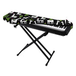 Cactus And Llama Pattern Print Piano Keyboard Cover