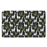 Cactus And Llama Pattern Print Polyester Doormat