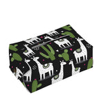 Cactus And Llama Pattern Print Rectangle Tissue Box Cover