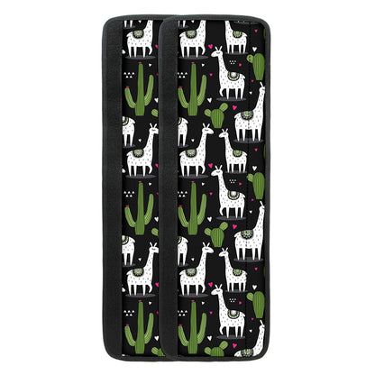 Cactus And Llama Pattern Print Refrigerator Handle Covers