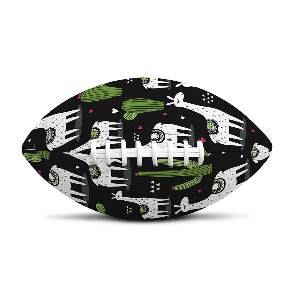Cactus And Llama Pattern Print Rugby Ball