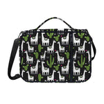 Cactus And Llama Pattern Print Shoulder Strap Bible Bag