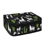 Cactus And Llama Pattern Print Small Lunch Bag