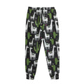 Cactus And Llama Pattern Print Sweatpants
