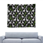 Cactus And Llama Pattern Print Tapestry