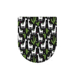 Cactus And Llama Pattern Print Toilet Lid Cover