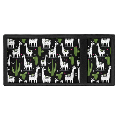 Cactus And Llama Pattern Print Trifold Wallet
