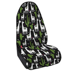 Cactus And Llama Pattern Print Waterproof Car Seat Cover