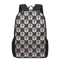 Caduceus Pattern Print 17 Inch Backpack