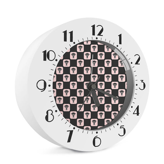 Caduceus Pattern Print Alarm Clock
