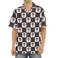 Caduceus Pattern Print Aloha Shirt