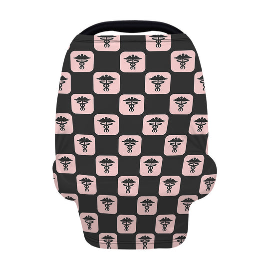 Caduceus Pattern Print Baby Seat Cover