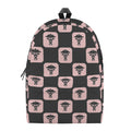 Caduceus Pattern Print School Backpack