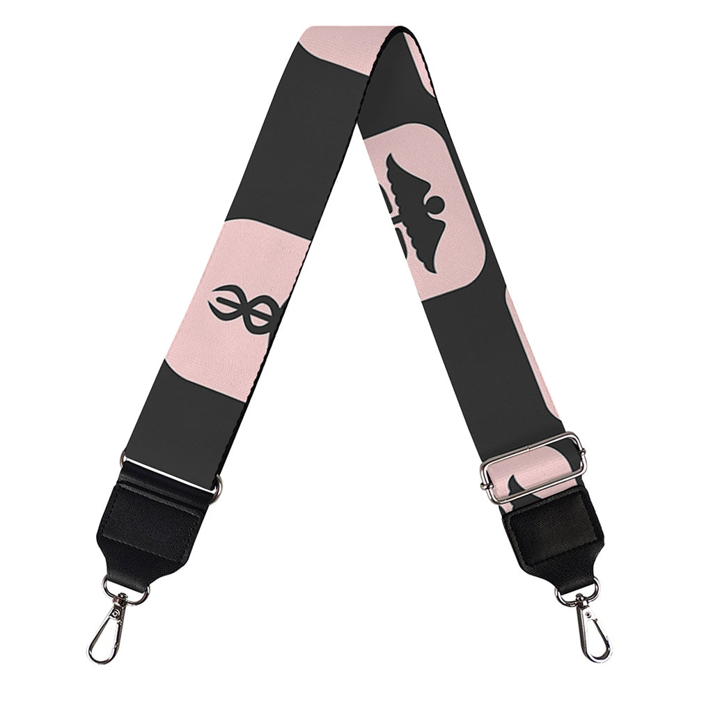 Caduceus Pattern Print Bag Strap