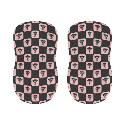 Caduceus Pattern Print Bar Stool Covers