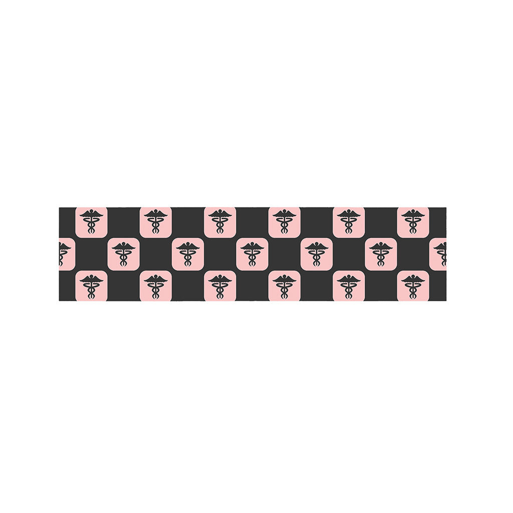 Caduceus Pattern Print Bed Runner