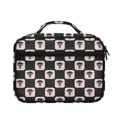 Caduceus Pattern Print Briefcase Bible Bag