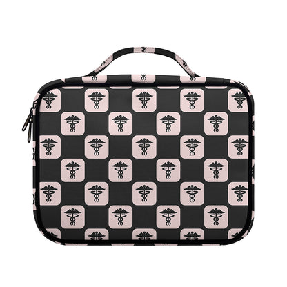 Caduceus Pattern Print Briefcase Bible Bag