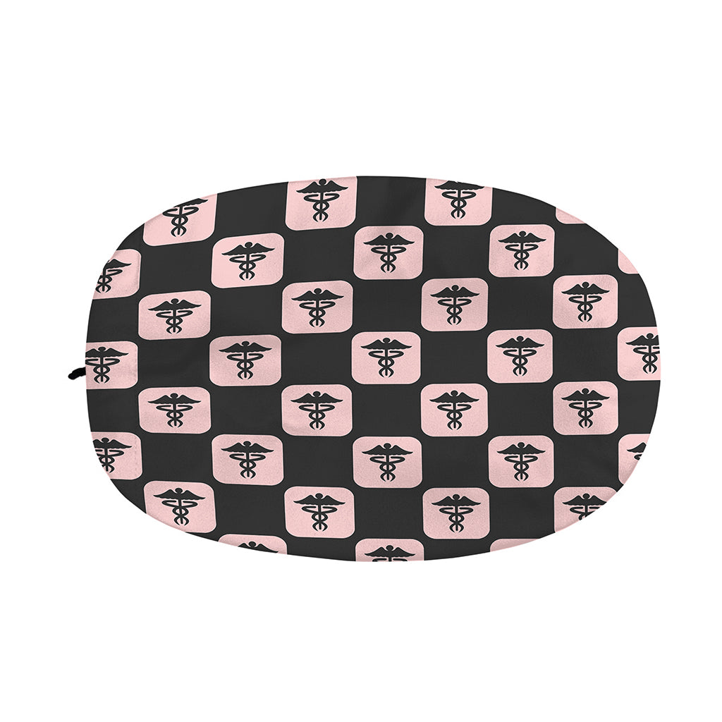 Caduceus Pattern Print Car Side Mirror Covers