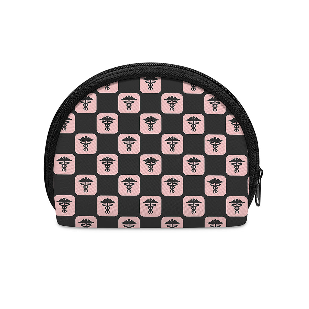 Caduceus Pattern Print Coin Purse
