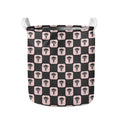 Caduceus Pattern Print Collapsible Laundry Basket