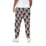 Caduceus Pattern Print Cotton Pants