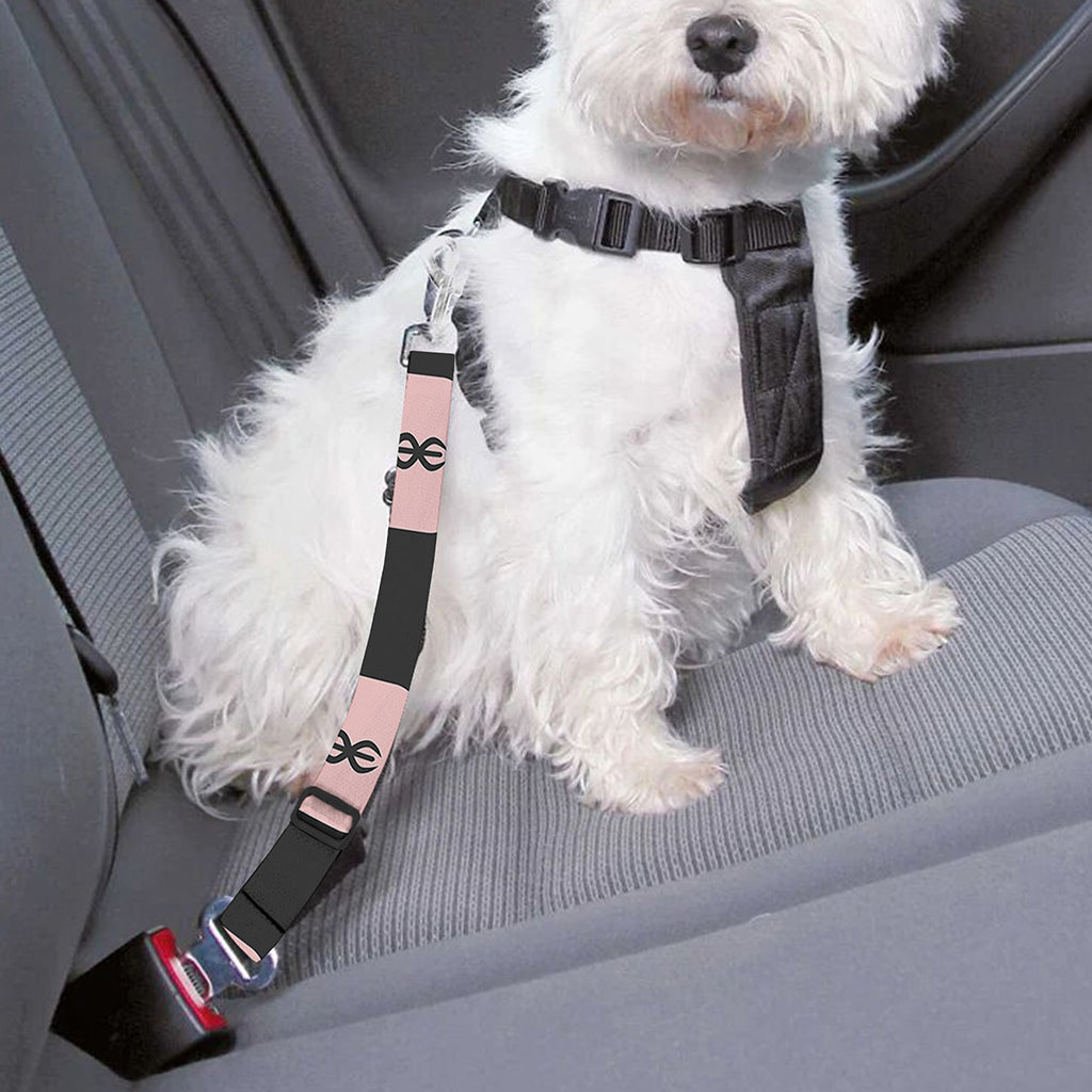 Caduceus Pattern Print Dog Seat Belt