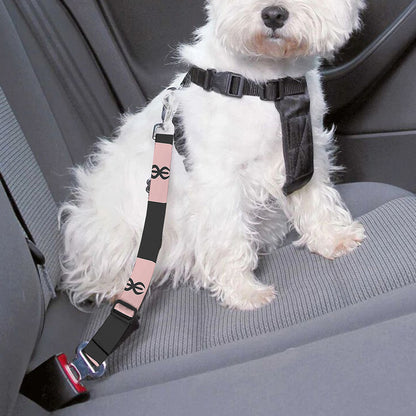 Caduceus Pattern Print Dog Seat Belt