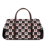 Caduceus Pattern Print Duffle Bag