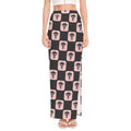 Caduceus Pattern Print High Slit Maxi Skirt