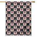 Caduceus Pattern Print House Flag