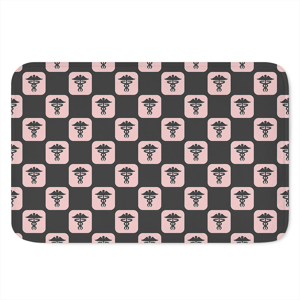 Caduceus Pattern Print Indoor Door Mat