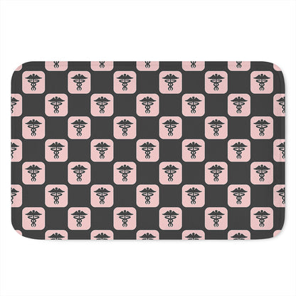 Caduceus Pattern Print Indoor Door Mat