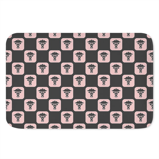 Caduceus Pattern Print Indoor Door Mat