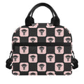 Caduceus Pattern Print Insulated Lunch Bag