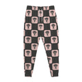 Caduceus Pattern Print Jogger Pants