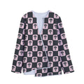 Caduceus Pattern Print Long Sleeve Short Coat