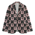 Caduceus Pattern Print Men's Blazer