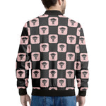 Caduceus Pattern Print Men's Bomber Jacket