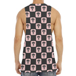 Caduceus Pattern Print Men's Muscle Tank Top