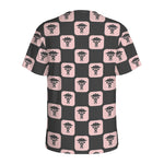 Caduceus Pattern Print Men's Sports T-Shirt