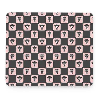 Caduceus Pattern Print Mouse Pad