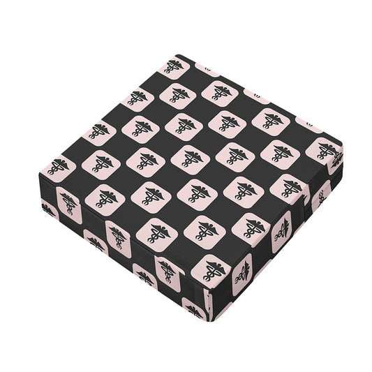 Caduceus Pattern Print Outdoor Seat Cushion Cover
