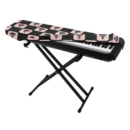 Caduceus Pattern Print Piano Keyboard Cover