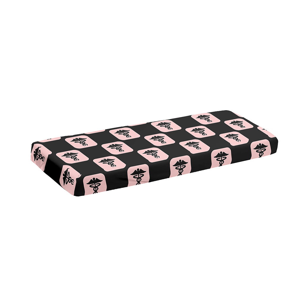 Caduceus Pattern Print Piano Keyboard Cover