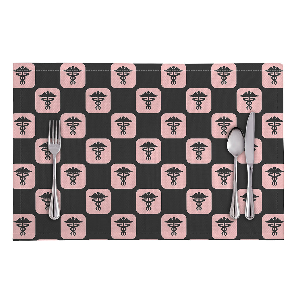 Caduceus Pattern Print Placemat